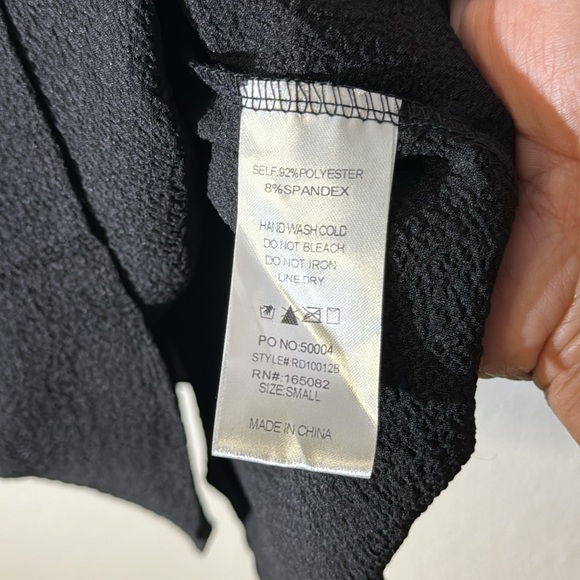 Black Ruffled Dress - Picture 5 of 7